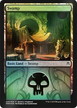 Swamp - Golgari (A05) - Foil Ravnica Weekend Promo NM, English MTG Unique & Misc - Image 1