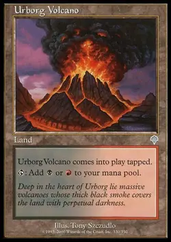 1x Urborg Volcano - Foil Light Play MTG Magic - Kid Icarus - - Image 1