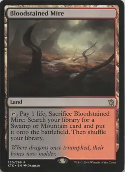 Bloodstained Mire R Khans of Tarkir 230 - LP/MP - Image 1