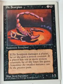 Pit Scorpion - 4th Edition Core Set - Magic the Gathering MTG Nice! - Image 1