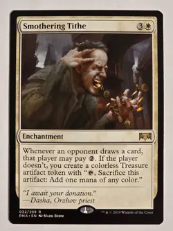 Smothering Tithe 022/259 R Regular Ravnica Allegiance Magic the Gathering NM - Image 1