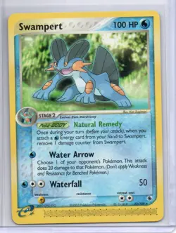 Pokemon Ruby and Sapphire Swampert #23/109 Rare Vintage E-Reader - Image 1