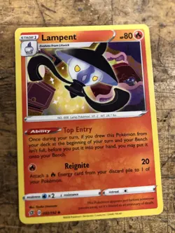 Pokemon Lampent 032/192 Sword and Shield Rebel Clash Uncommon - Image 1