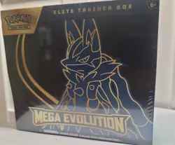 Pokemon TCG Mega Evolution Elite Trainer Box Lucario ETB NEW Factory Sealed - Image 1