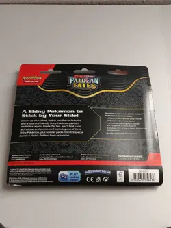 ⭐ Pokemon TCG Paldean Fates Tech Sticker Collection Maschiff Promo + 3 Booster P - Image 2