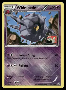 Pokemon Tcg Whirlipede [League Promo] #53 Pokemon Black & White NM - Image 1