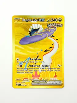 Raging Bolt ex 218/162 HYPER RARE HOLO Temporal Forces Pokemon English Foil Sv05 - Image 1