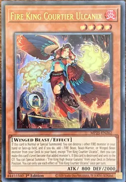Fire King Courtier Ulcanix • MP25-EN262 • Ultra Rare • 1st Ed • Mint • Yu-Gi-Oh! - Image 1