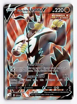 Single Strike Urshifu V 150/163 Full Art - Battle Styles Pokemon Card - NM - Image 1