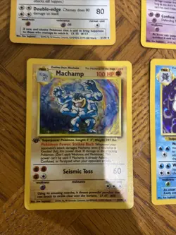 Lot Of 13 Pokemon Holo Cards 1st Ed Skarmory, Machamp, and More - Image 2