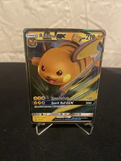 Pokemon TCG Black Star Promo Card SM213 - Raichu GX - Ultra Rare - NM - Image 1