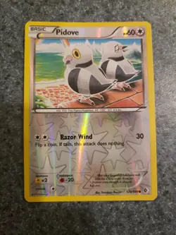 Pokemon Card 2012 Boundaries Crossed - Pidove Reverse Holo 123/149 NM - Image 1