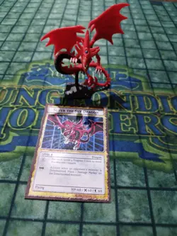 Yugioh Dungeon Dice Monsters Slifer the Sky Dragon DDM custom figure card - Image 1