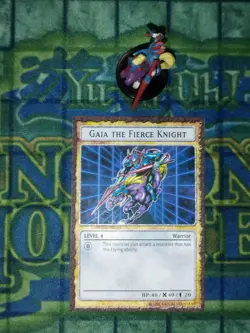 Yugioh DDM Figure Gaia the Fierce Knight Figure Japanese! DDM Card Custom - Image 2