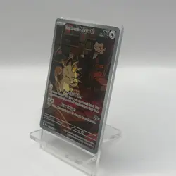 Pokemon TCG Destined Rivals Team Rockets Meowth Card 203/182 - Image 3