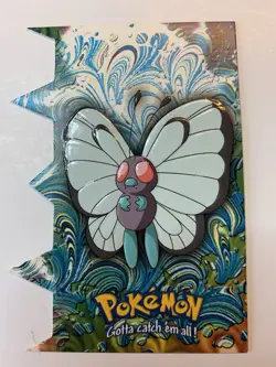 2000 Topps Pokemon TV Animation Series 2 #12 Butterfree B Die Cut Card EV3 of 12 - Image 1