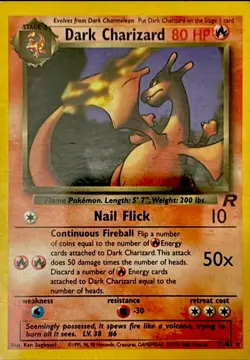 Pokemon Card - 1st Edition Dark Charizard Team Rocket 21/82 Rare - Image 1