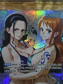 NICO ROBIN x NAMI One Piece Anime Waifu Goddess CUSTOM CARD Gold/Black label - Image 4
