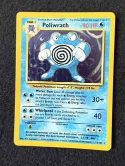 Poliwrath Holo Base Set Pokemon Card 13/102 One Owner - Image 1