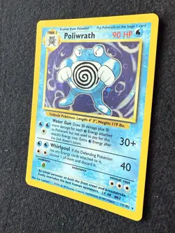 Poliwrath Holo Base Set Pokemon Card 13/102 One Owner - Image 2