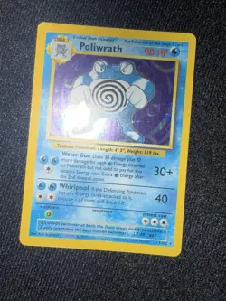 Poliwrath Holo Base Set Pokemon Card 13/102 One Owner - Image 4