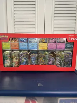 Pokemon Trading Card Game: 8-Pack Collector's Tin Set NEW, Factory Sealed. - Image 1
