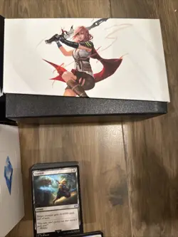 MTG Final Fantasy Empty Gift Bundle Box And Die Magic The Gathering - 100+ Cards - Image 3
