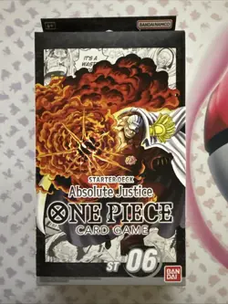 Bandai One Piece Card Game Absolute Justice Starter Deck ST06 English SEALED - Image 1