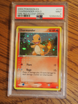 Pokemon 2004 Fire Red Leaf Green Charmander holo card, PSA 9 - Image 1