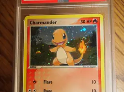Pokemon 2004 Fire Red Leaf Green Charmander holo card, PSA 9 - Image 3