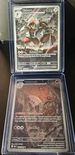 Pokemon Black Bolt 2 Card Bundle Including Volcarona #100/086 Bisharp #143/086 - Image 2