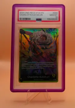 One Piece Card Game Charlotte Katakuri (OP03-099) ST20 PSA 10 - Image 1