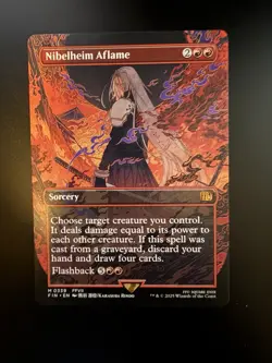 MTG Final Fantasy English Nibelheim Aflame Borderless 0339 Non-Foil - Image 1