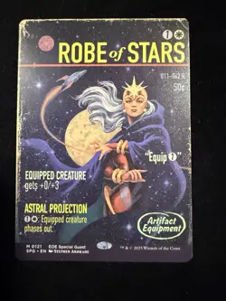 Robe of Stars - Showcase Foil - Edge of Eternities #121 Mythic, NM - Image 1