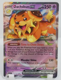 Pokemon Dachsbun EX 067/142 Stellar Crown Holo NM/M Unplayed Pack Fresh - Image 1