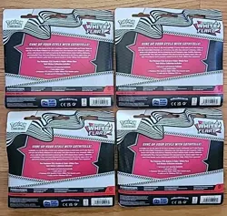 (LOT OF 4) Pokemon White Flare 3-Pack Tech Sticker Collection NEW/FACTORY SEALED - Image 2