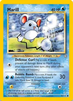 Marill 066/111 Neo Genesis Pokemon 000623 - Image 1