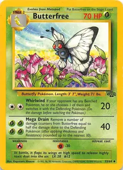 Butterfree 33/64 Jungle Pokemon 000667 - Image 1