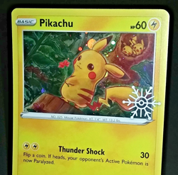 POKEMON PIKACHU HOLO PROMO LOT - HOLIDAY CALENDAR (SWSH153) + SUN & MOON (SM234) - Image 4