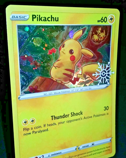 POKEMON PIKACHU HOLO PROMO LOT - HOLIDAY CALENDAR (SWSH153) + SUN & MOON (SM234) - Image 5
