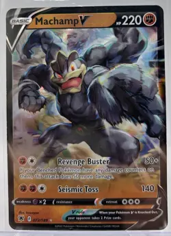 Pokemon TCG - Machamp V Astral Radiance Holo Ultra Rare - 072/189 - NM/M - Image 1