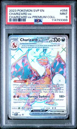 2023 POKEMON SVP EN-SV BLACK STAR PROMO #056 CHARIZARD EX PSA 9 - Image 1
