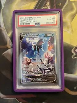 Pokemon 2022 Brilliant Stars Full Art Lumineon V Alt Art #156 PSA Gem Mint 10 - Image 1