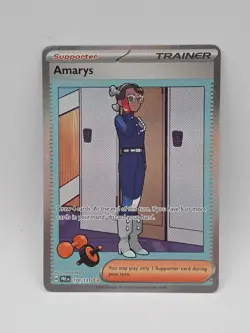 Amarys Prismatic Evolutions Special Illustration Rare 170/131 SIR Pokemon TCG - Image 1