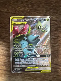 Celebi & Venasaur-GX (Promo) - #SM167 Pokemon Sun & Moon Ultra Rare Black Star - Image 1