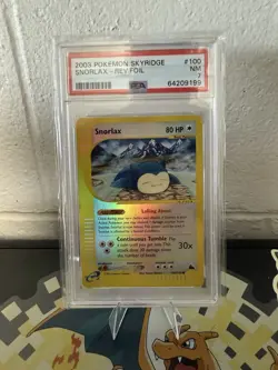 Pokemon Skyridge Snorlax Reverse Holo #100 PSA 7 Near Mint 💎REGRADE!U - Image 1