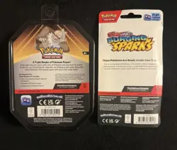 Pokemon Triple Whammy SLAKING Tin & Surging Sparks Checklane Blister (Sinistcha) - Image 2