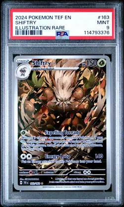 2024 POKEMON TEF EN-TEMPORAL FORCES ILLUSTRATION RARE #163 SHIFTRY PSA 9 - Image 1