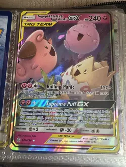 Pokemon Togepi & Cleffa & Igglybuff GX 143/236 Tag Team Cosmic Eclipse 2019 - Image 1