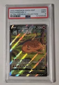 Pokemon Charizard V Ultra-Premium Coll. Full Alt Art Promo SWSH260 PSA 9 Mint - Image 1